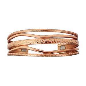 Sergio Lub Copper Tide Cuff Bracelet w/Magnets #842